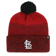 St. Louis Cardinals '47 Darkfreeze Cuffed Knit Hat with Pom - MLB Hats