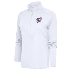 Washington Nationals Antigua Women's Patriotic Tribute Half-Zip Pullover Top - MLB Pullover
