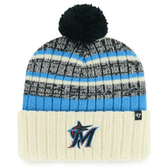 Miami Marlins '47 Tavern Cuffed Knit Hat with Pom - MLB Hats