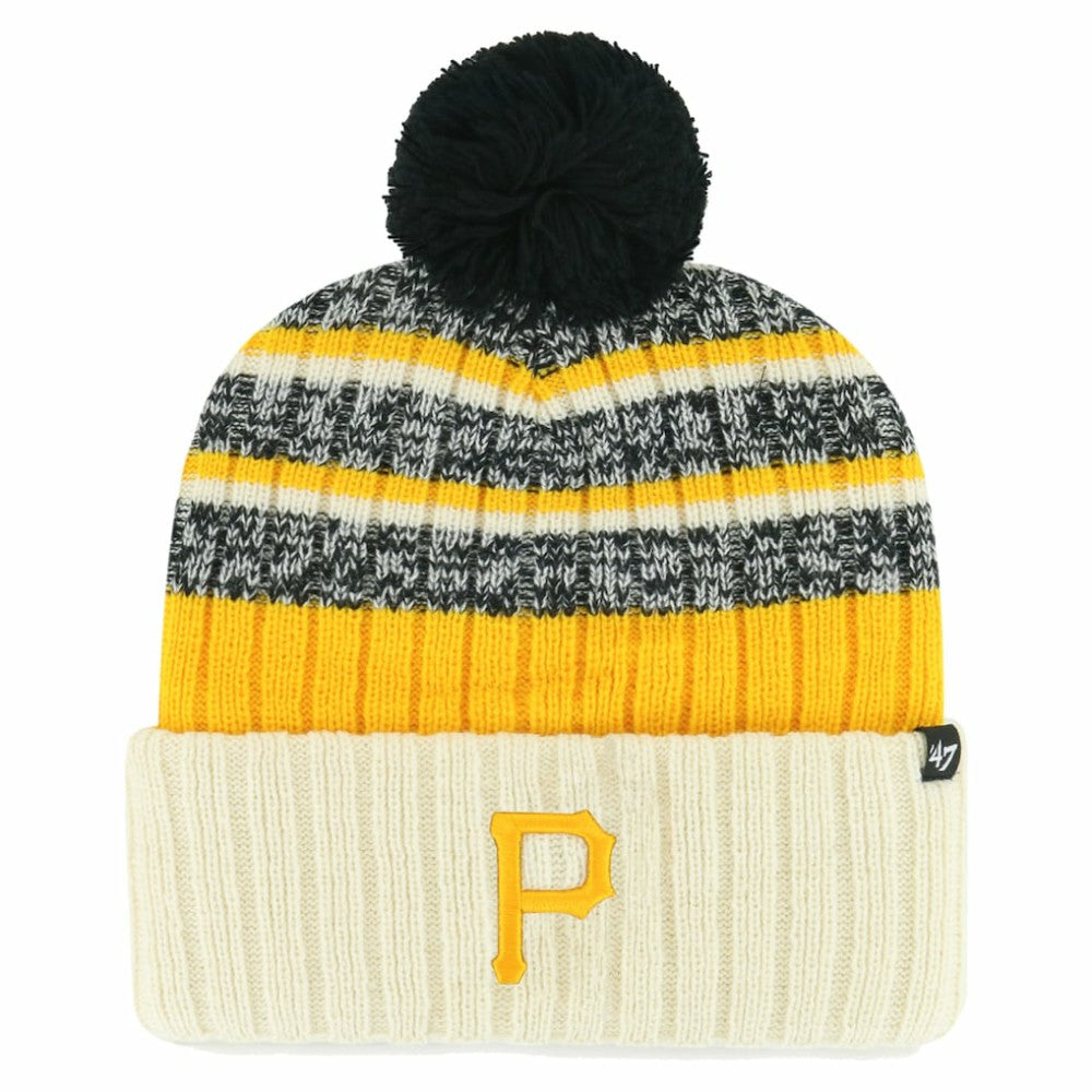 Pittsburgh Pirates '47 Tavern Cuffed Knit Hat with Pom - MLB Hats
