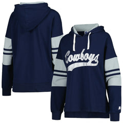 Dallas Cowboys Starter Women's Bump And Run Long Sleeve Hoodie T-Shirt | NFL On sale