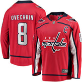 Alexander Ovechkin Washington Capitals Fanatics Captain Patch Home Breakaway Jersey - NHL Jerseys
