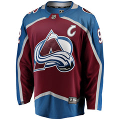 Gabriel Landeskog Colorado Avalanche Fanatics Captain Patch Home Breakaway Jersey - NHL Jerseys