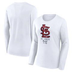 St. Louis Cardinals Fanatics Women's Lightweight Fitted Long Sleeve T-Shirt - MLB T-shirts