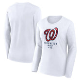 Washington Nationals Fanatics Women's Lightweight Fitted Long Sleeve T-Shirt - MLB T-shirts