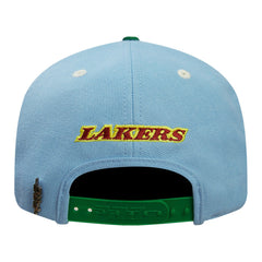 Light Blue/Green Los Angeles Lakers Pro Standard Retro Program 2-Tone Snapback Hat | NBA