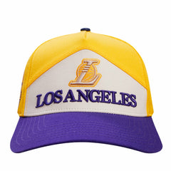 Gold/Purple Los Angeles Lakers Pro Standard Pinch Chevron Adjustable Hat | NBA