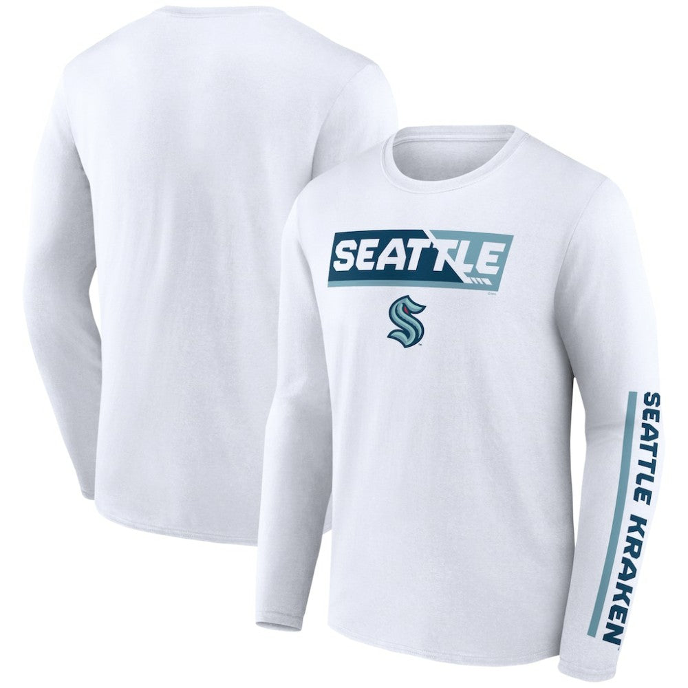 Seattle Kraken Fanatics Breakaway Combo Long Sleeve T-Shirt - NHL T-shirts