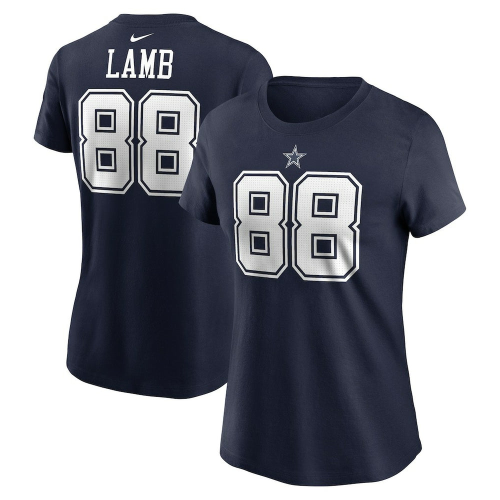 Dallas Cowboys CeeDee Lamb Women's Player Name & Number T-Shirt | NFL Outlet
