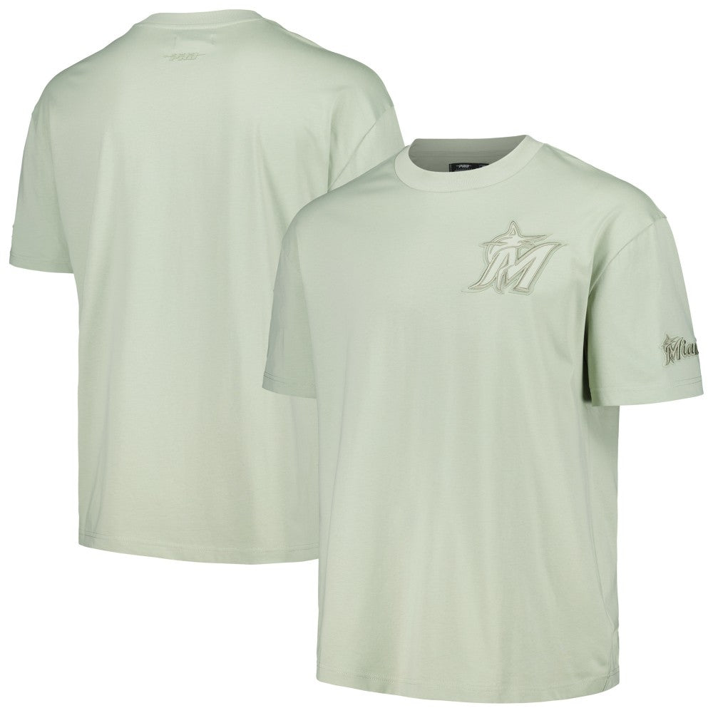 Miami Marlins Pro Standard Oversized Neutral CJ Dropped Shoulders T-Shirt - MLB T-shirts
