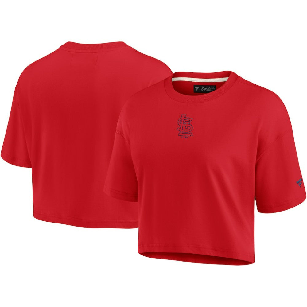 St. Louis Cardinals Fanatics Women's Elements Super Soft Boxy Cropped T-Shirt - MLB T-shirts