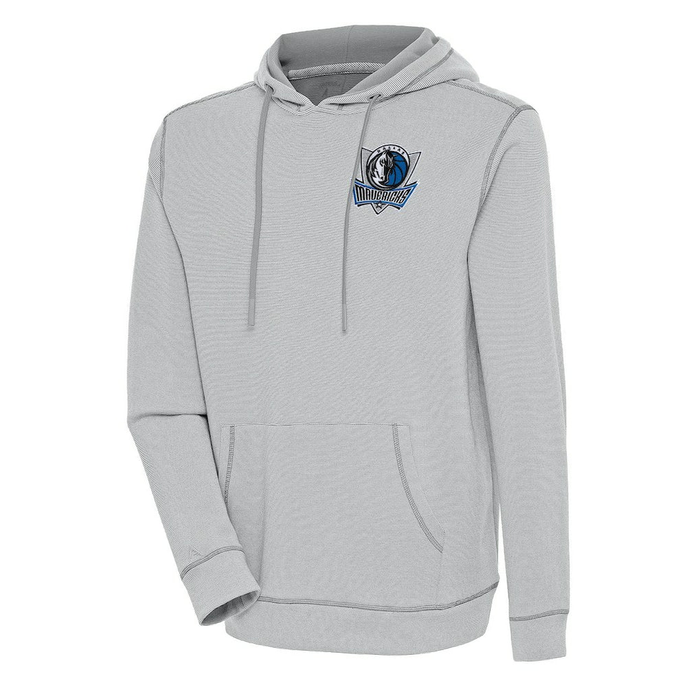 Gray Dallas Mavericks Antigua Axe Bunker Tri-Blend Pullover Hoodie sale | NBA