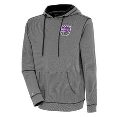 Black Sacramento Kings Antigua Axe Bunker Tri-Blend Pullover Hoodie | NBA