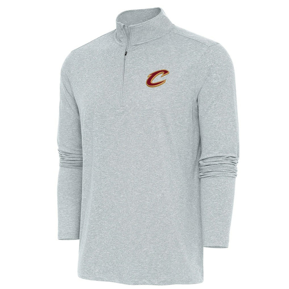 Heather Gray Cleveland Cavaliers Antigua Hunk Quarter-Zip Pullover Top sale | NBA