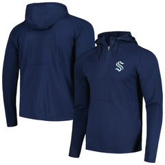 Seattle Kraken Antigua Spikes Raglan Quarter-Zip Hoodie - NHL Hoodies