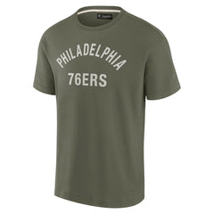 Olive Philadelphia 76ers Unisex Elements Super Soft Short Sleeve T-Shirt | NBA