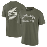 Olive Portland Trail Blazers Unisex Elements Super Soft Short Sleeve T-Shirt | NBA