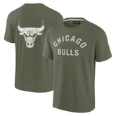 Olive Chicago Bulls Unisex Elements Super Soft Short Sleeve T-Shirt sale | NBA
