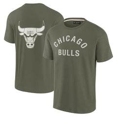 Olive Chicago Bulls Unisex Elements Super Soft Short Sleeve T-Shirt sale | NBA