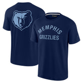 Navy Memphis Grizzlies Unisex Elements Super Soft Short Sleeve T-Shirt | NBA