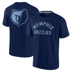Navy Memphis Grizzlies Unisex Elements Super Soft Short Sleeve T-Shirt | NBA