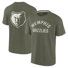 Olive Memphis Grizzlies Unisex Elements Super Soft Short Sleeve T-Shirt | NBA