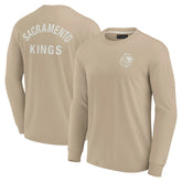Khaki Sacramento Kings Unisex Elements Super Soft Long Sleeve T-Shirt | NBA