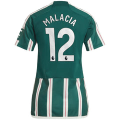 Tyrell Malacia Manchester United Women's 2023/24 Away Replica Player Jersey