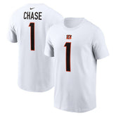 Cincinnati Bengals Ja'Marr Chase Player Name & Number T-Shirt | NFL Sale
