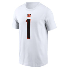 Cincinnati Bengals Ja'Marr Chase Player Name & Number T-Shirt | NFL Sale