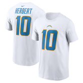 Los Angeles Chargers Justin Herbert Player Name & Number T-Shirt | NFL Outlet