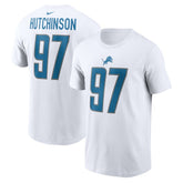 Detroit Lions Aidan Hutchinson Player Name & Number T-Shirt | NFL Hot