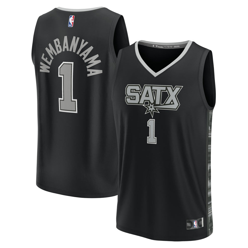 Black Victor Wembanyama San Antonio Spurs Youth Fast Break Player Jersey | NBA