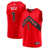 Red Gradey Dick Toronto Raptors Fast Break Player Jersey | NBA