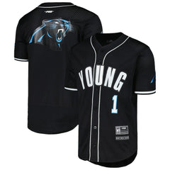 Carolina Panthers Bryce Young Pro Standard Mesh Baseball Button-Up T-Shirt | NFL Online