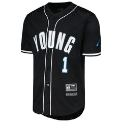 Carolina Panthers Bryce Young Pro Standard Mesh Baseball Button-Up T-Shirt | NFL Online