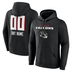 Atlanta Falcons Personalized Name & Number Team Wordmark Pullover Hoodie | NFL Online