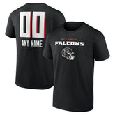 Atlanta Falcons Personalized Name & Number Team Wordmark T-Shirt | NFL Sale