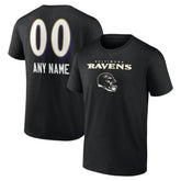 Baltimore Ravens Personalized Name & Number Team Wordmark T-Shirt | NFL Near me
