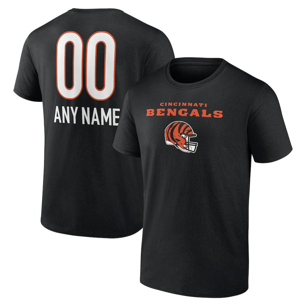 Cincinnati Bengals Personalized Name & Number Team Wordmark T-Shirt | NFL On sale
