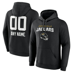Jacksonville Jaguars Personalized Name & Number Team Wordmark Pullover Hoodie | NFL Outlet