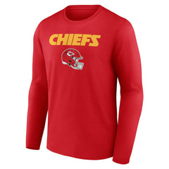 Kansas City Chiefs Personalized Name & Number Team Wordmark Long Sleeve T-Shirt | NFL On sale