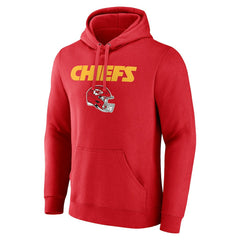Kansas City Chiefs Personalized Name & Number Team Wordmark Pullover Hoodie | NFL Hot