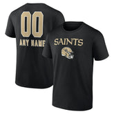 New Orleans Saints Personalized Name & Number Team Wordmark T-Shirt | NFL US