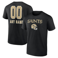New Orleans Saints Personalized Name & Number Team Wordmark T-Shirt | NFL US