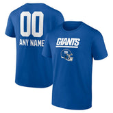 New York Giants Personalized Name & Number Team Wordmark T-Shirt | NFL Hot