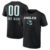 Philadelphia Eagles Personalized Name & Number Team Wordmark T-Shirt | NFL New