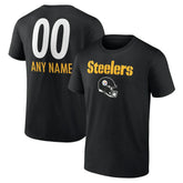 Pittsburgh Steelers Personalized Name & Number Team Wordmark T-Shirt | NFL Near me
