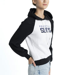 White Phoenix Suns Lusso Women's Marlowe Tri-Blend Raglan Pullover Hoodie | NBA
