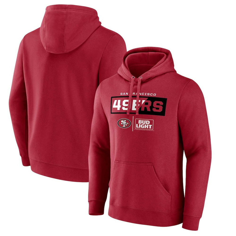 San Francisco 49ers NFL x Bud Light Pullover Hoodie | NFL Outlet